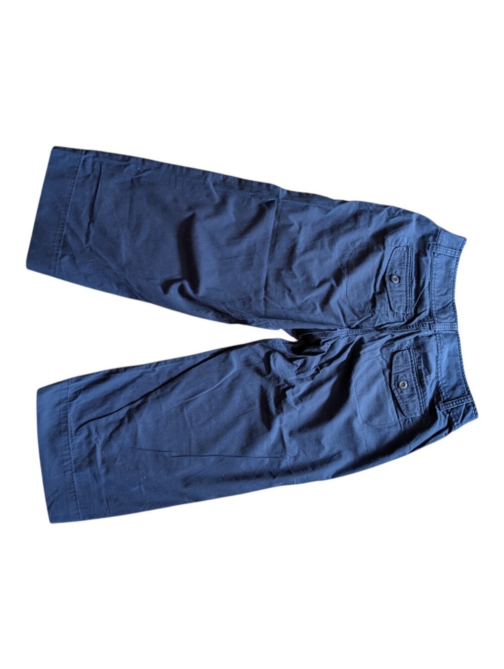 L.L. Bean Navy Blue "Favorite Fit" Straight Leg Cropped Pants - Size 10 Reg - Picture 3 of 7